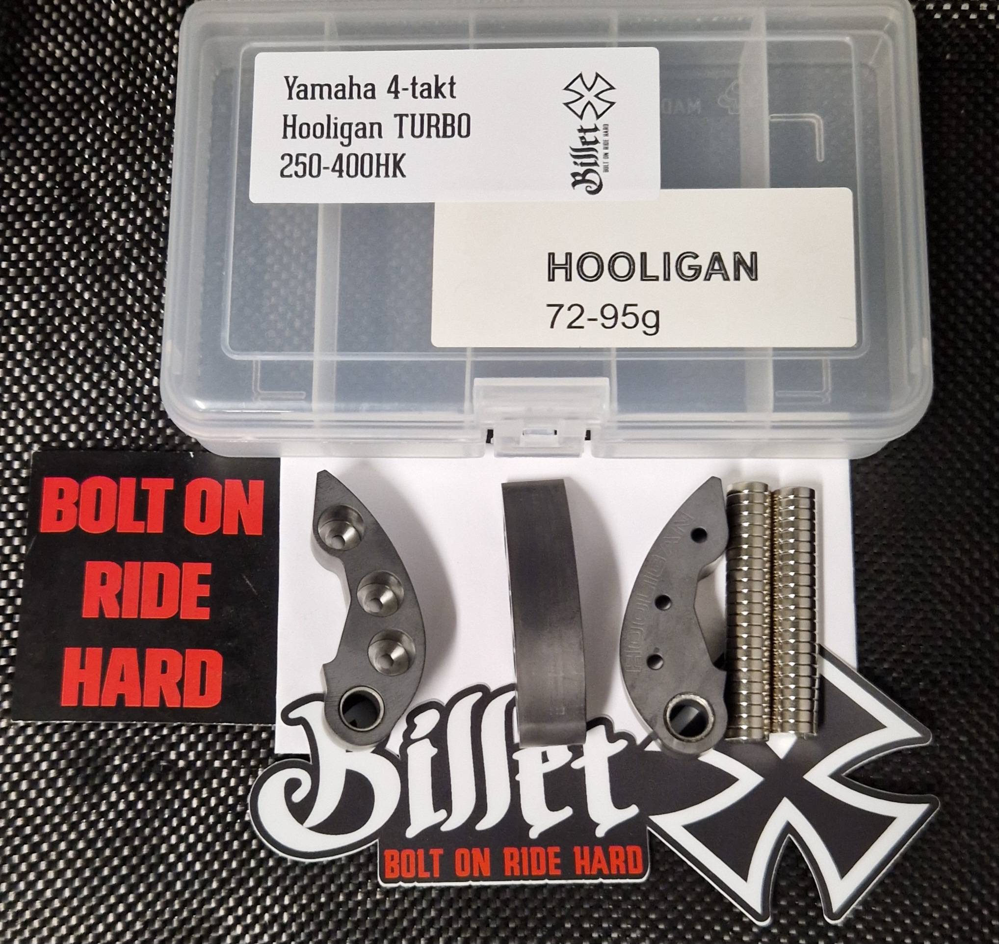 BilletX HOOLIGAN 4-stroke Turbo 250-400HK, 72-95g