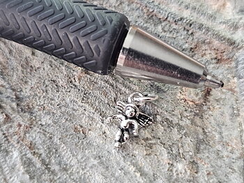 Ängel pytteliten 8x7mm, hänge 925-silver