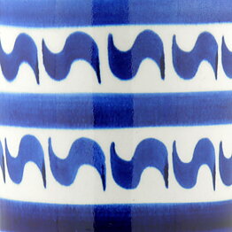 Karin Björquist (Indigo 1952) Cone Vase with Blue Decor 24 cm