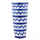 Karin Björquist (Indigo 1952) Cone Vase with Blue Decor 24 cm