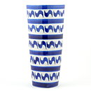 Karin Björquist (Indigo 1952) Cone Vase with Blue Decor 24 cm