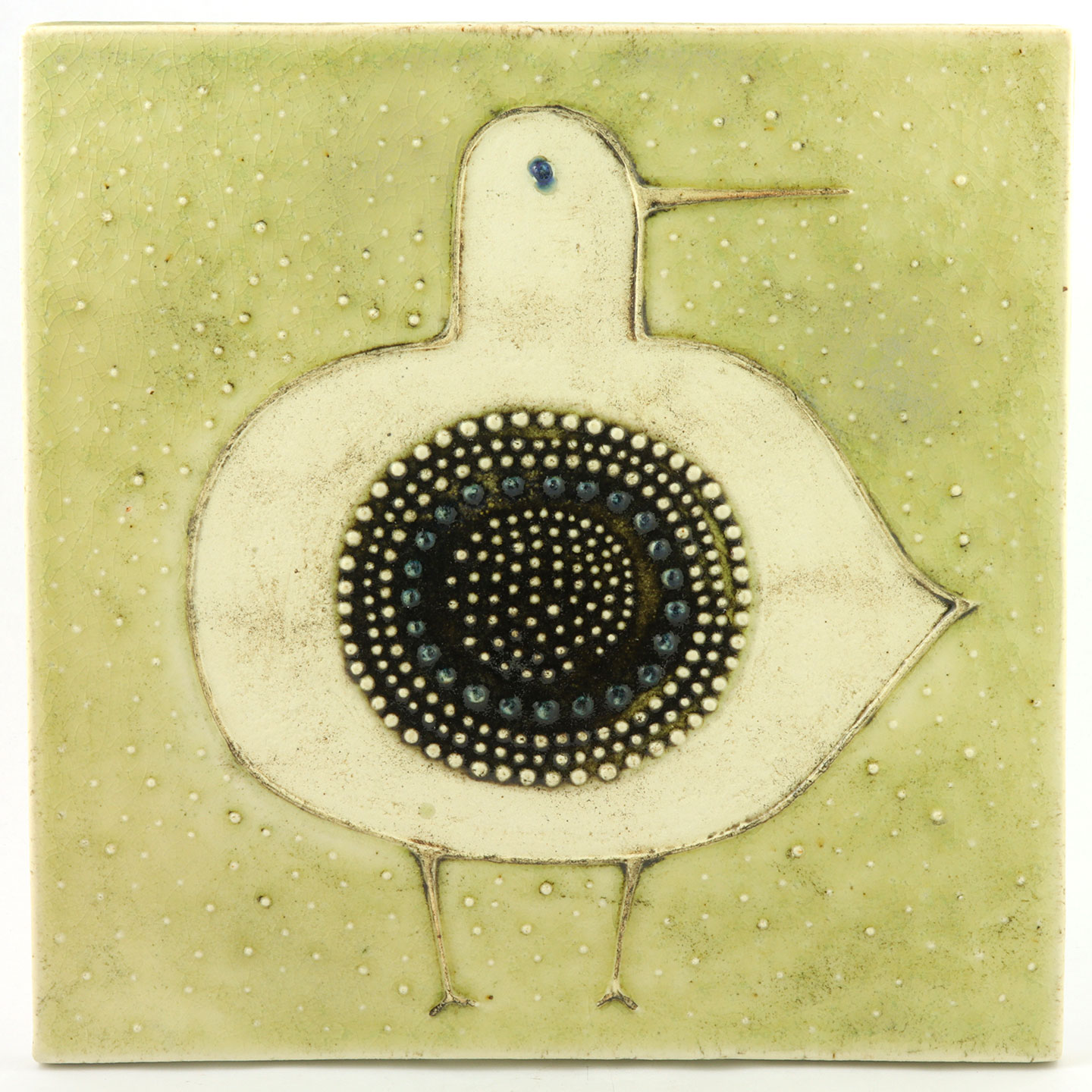 シルヴィア・レウショヴィウス 鳥の陶板