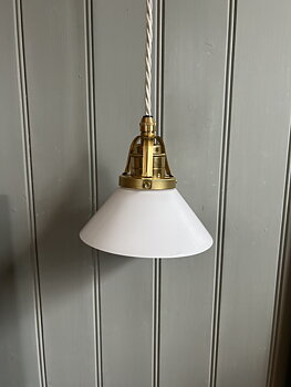 Armatur Skomakar- lampa liten vit