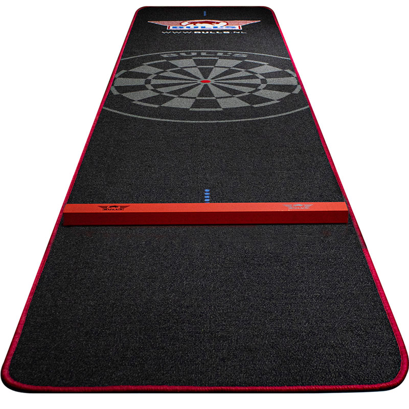 Bulls Dart mat with red border With built in Oche  300x60