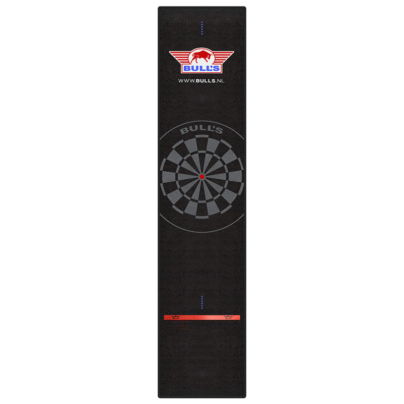 Bulls Dart mat with red border With built in Oche  300x60 - 2
