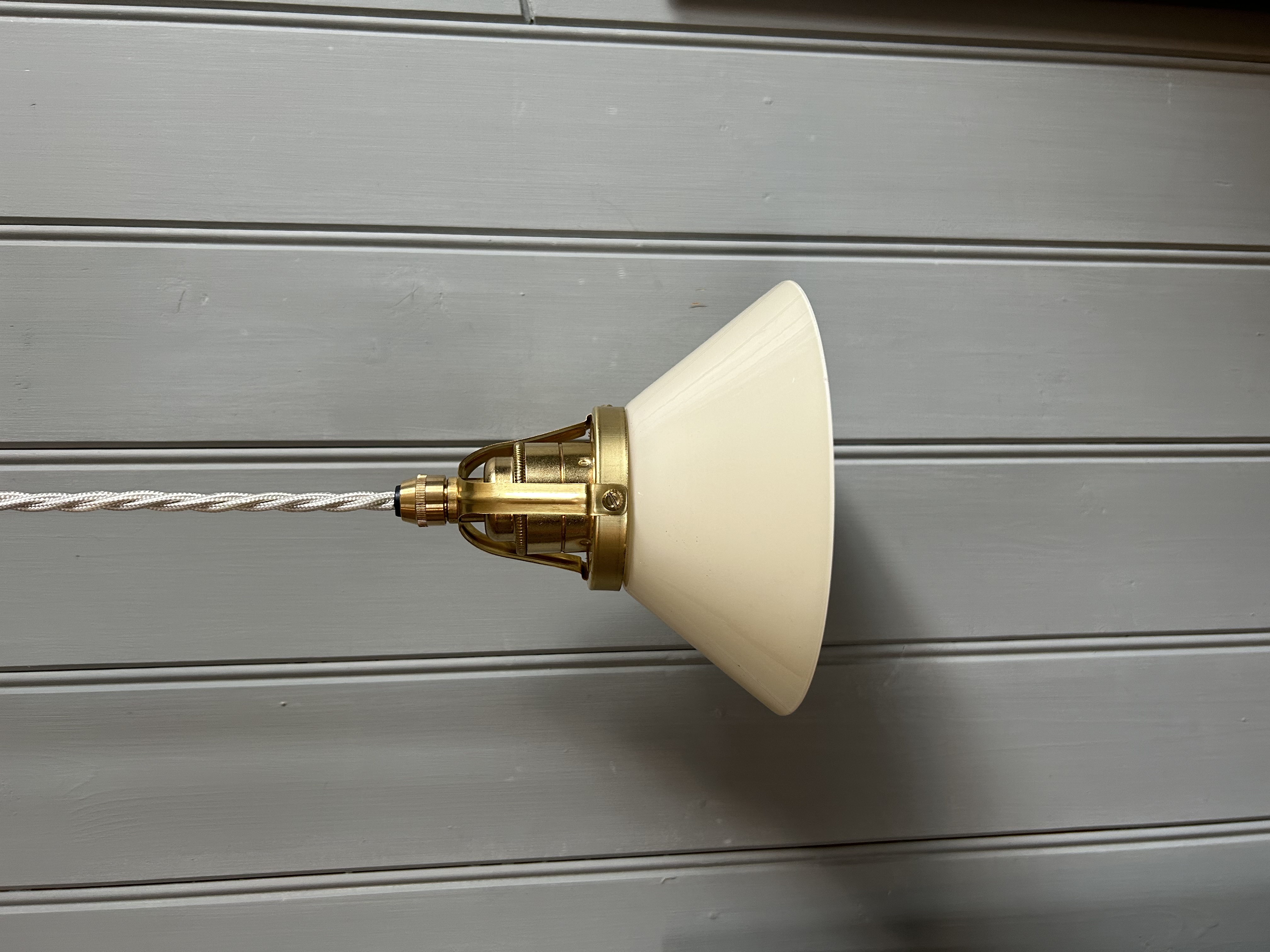 Armatur Skomakar- lampa liten benvit