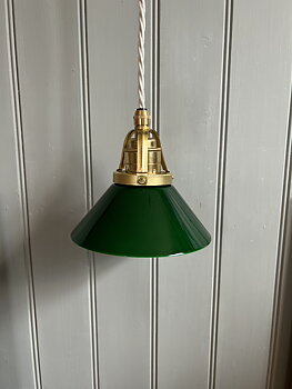 Armatur Skomakar- lampa liten grön