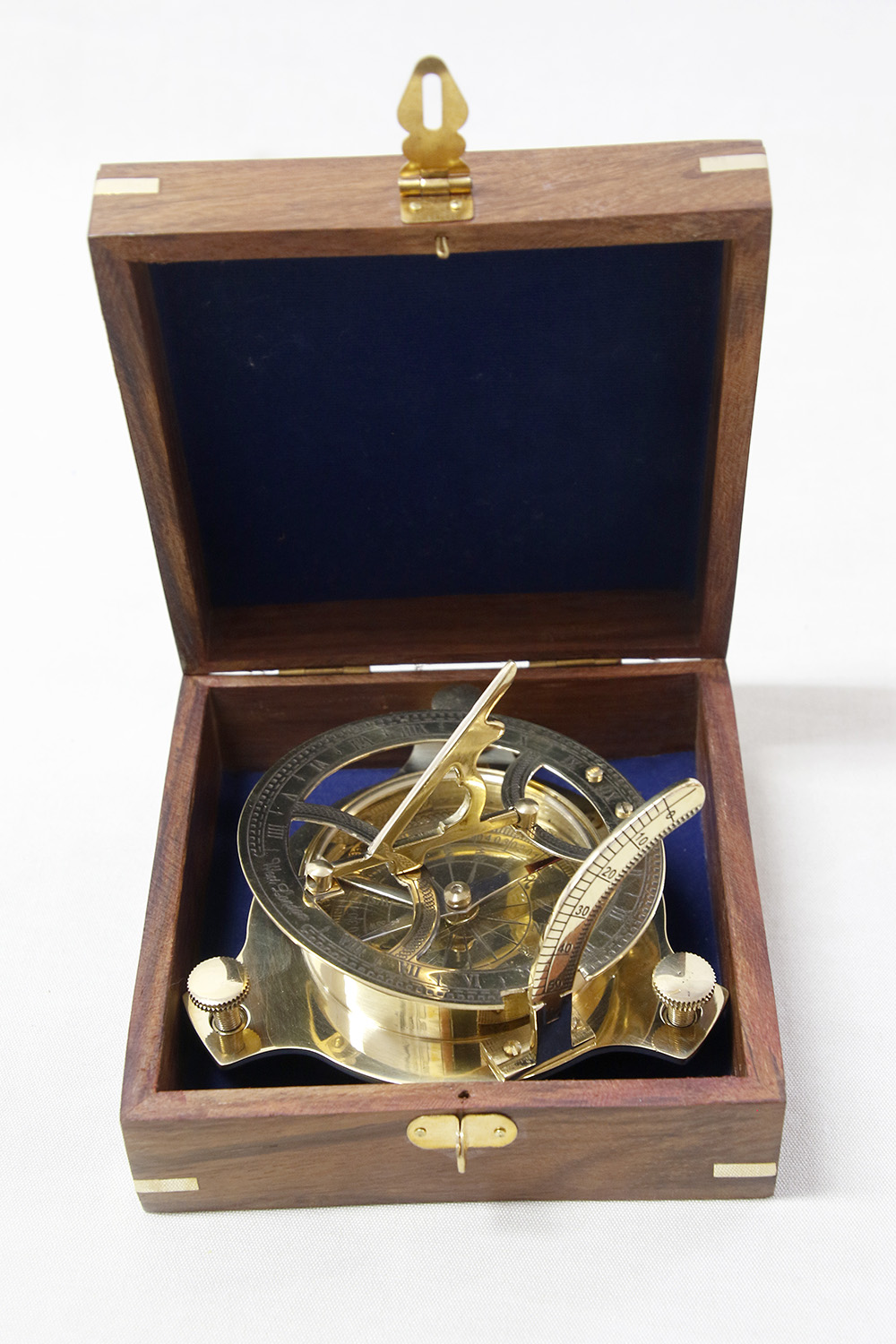 Sundial in wooden box 14x14x6 cm - 4