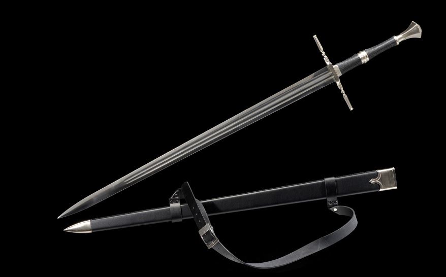  Warrior- Witcher  Svärd med Slida - Svart Slida - 10