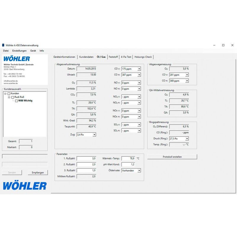 Wöhler - Rökgasanalysator - A450 L - 9
