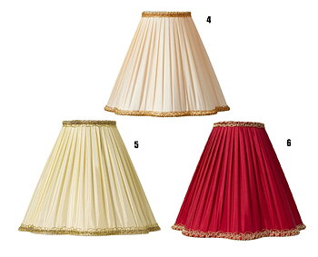 Lampskärm gammeldags plizzerad stor 6 färger Golvlampa Läslampa
