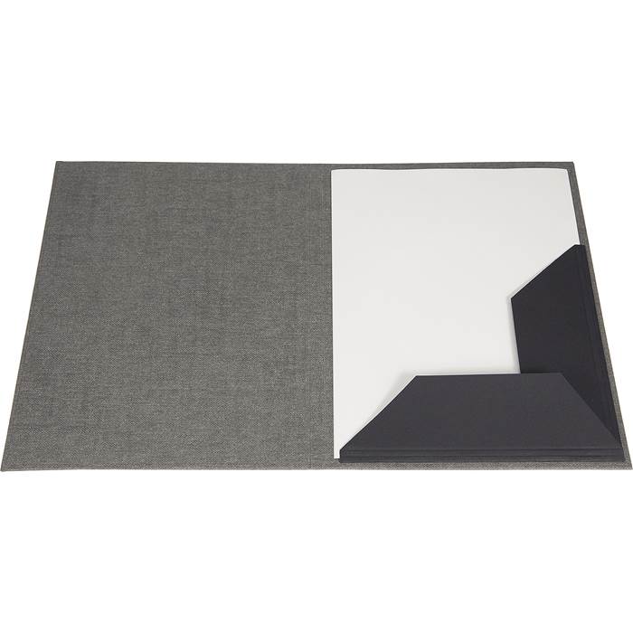 Mapp Paulina A4 canvas grå - 2