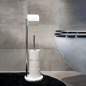 Marble toilet roll holder (1 + 4 rolls)
