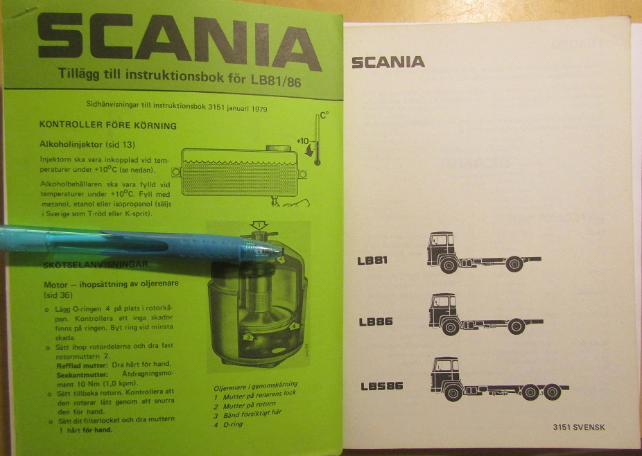 1979 Scania LB 81, LB 86, LBS 86 Instruktionsbok - 4