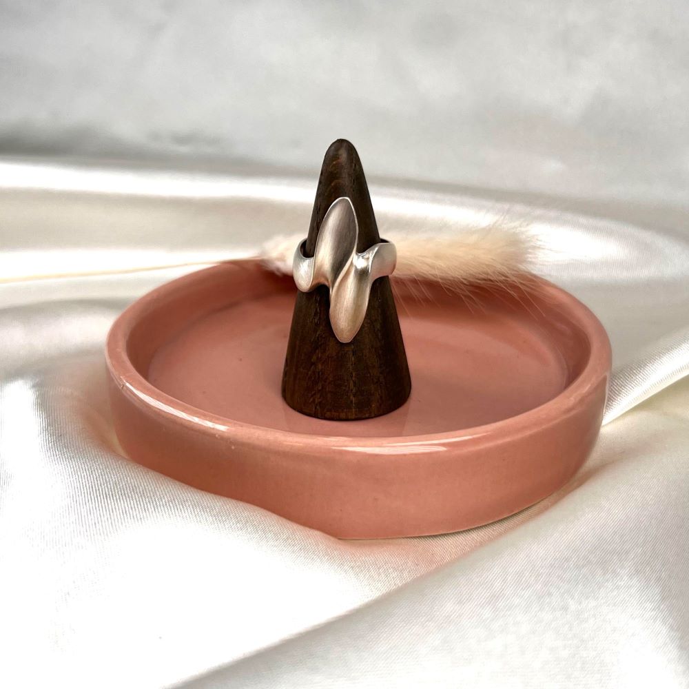 Kelim Flow ring silver