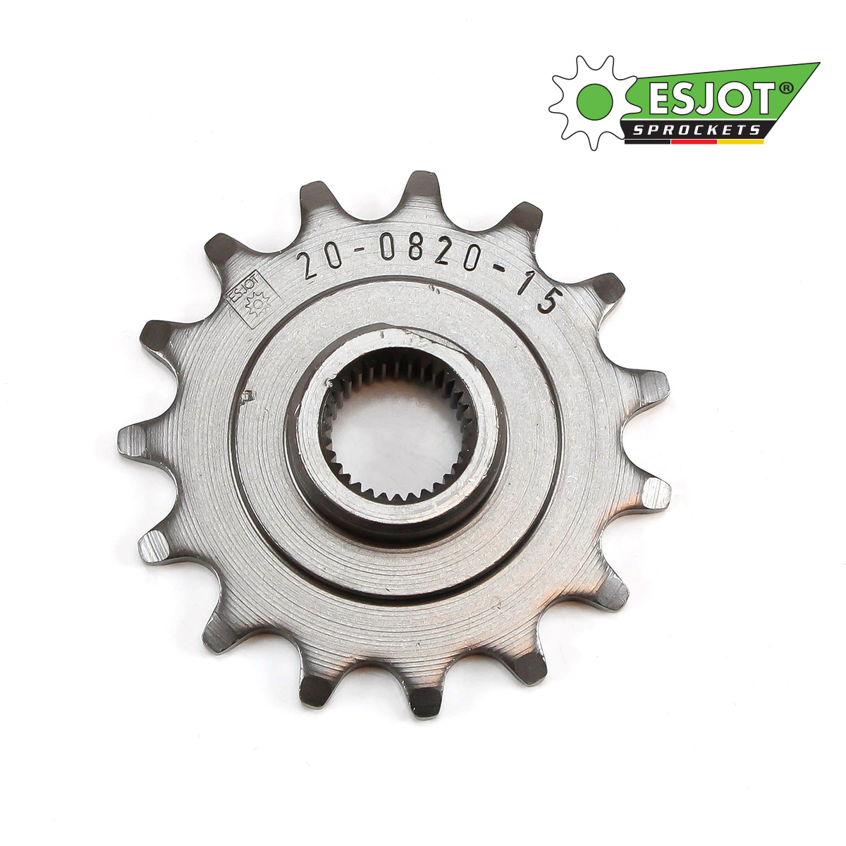 Drev fram Zündapp, stora splines (4 & 5vxl) 15T. Esjot i högsta kvalité.  Made in Germany - 2