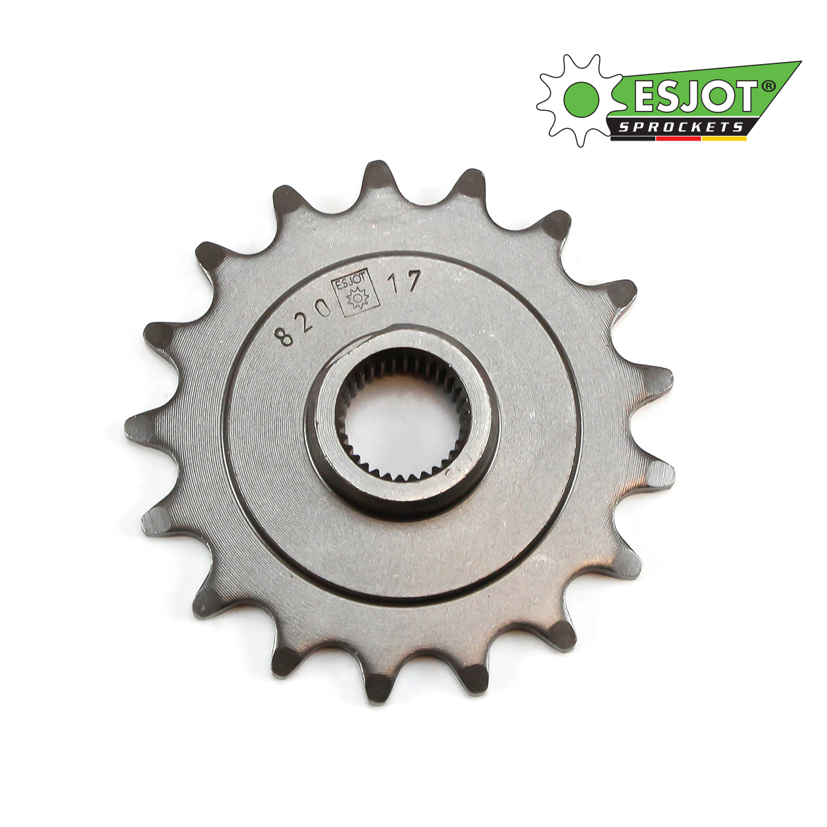 Drev fram Zündapp, stora splines (4 & 5vxl) 17 T. Esjot i högsta kvalité.  Made in Germany - 2
