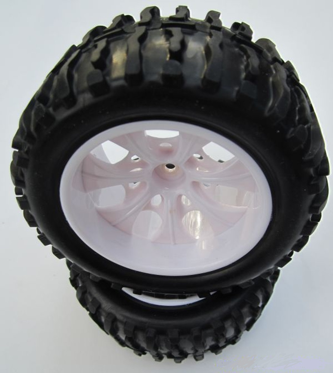 Tires on wheels 1/10 Truck