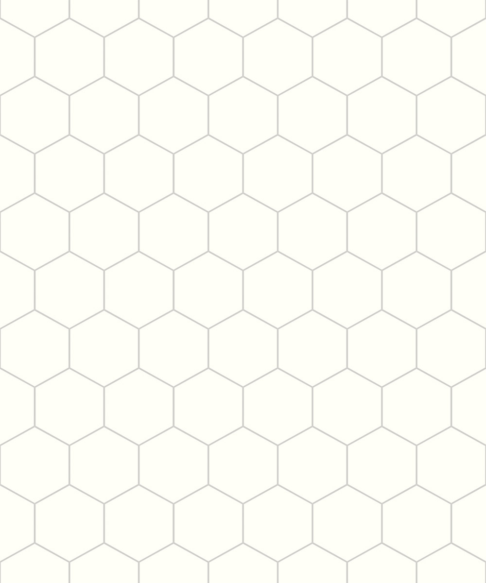 Hexagon Benvit Struktur Dekorplast 50 cm bredd Löpmeter - 3