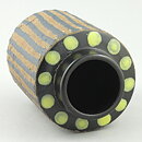 Mari Simmulson (Ringo 1965) Black/Brown Cylinder Vase 14 cm