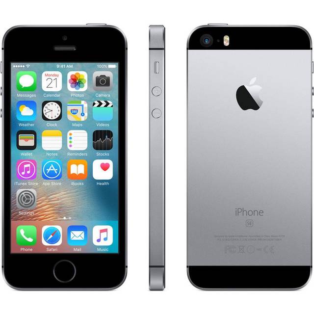 iPhone SE 16GB - 1 År Garanti Begagnad i Nyskick - Svart