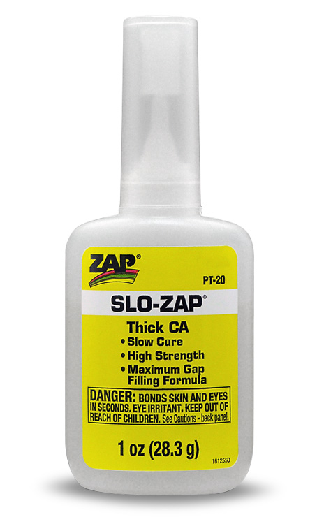ZAP PT20 Slow CA- 28gr Gul