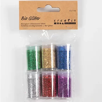 Glitter bio mix färg 7mlx6/fp