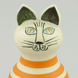 Lisa Larson (Tripp Trapp Trull 1968) Cat Trapp with Orange Stripes 17 cm
