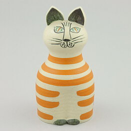 Lisa Larson (Tripp Trapp Trull 1968) Cat Trapp with Orange Stripes 17 cm