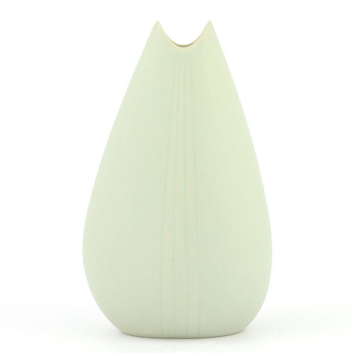 Gunnar Nylund (AUK 1950s) Gray Swelling Gape Vase 12 cm