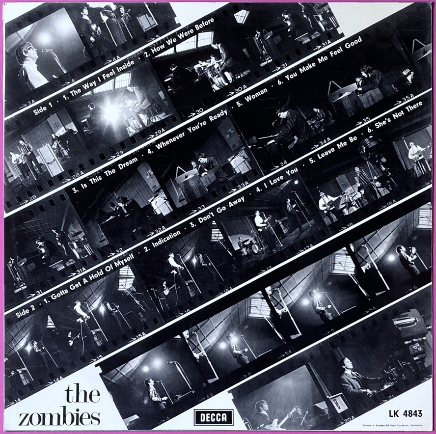 ZOMBIES - "same" Sweden ONLY orig "GOAL COVER" LP 1966 - 3