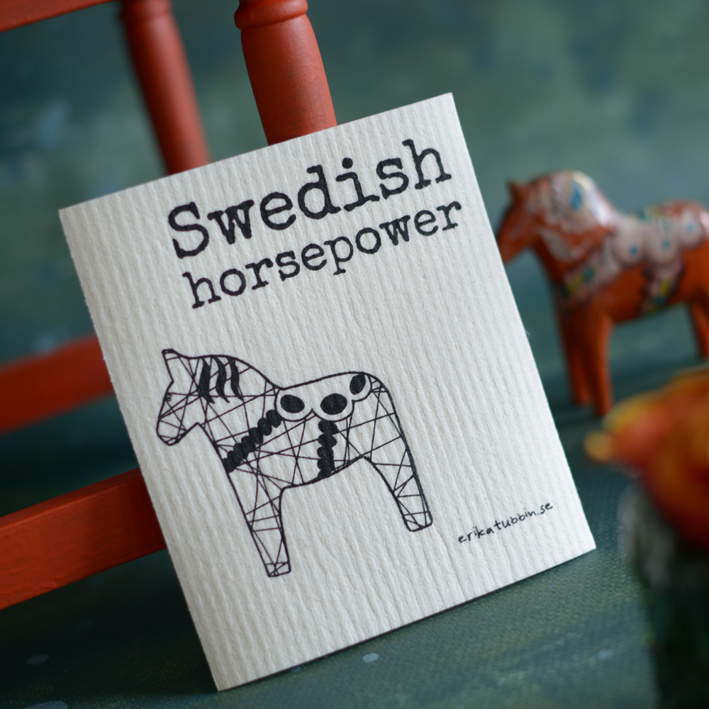 dishcloth SWEDISH HORSEPOWER black - 3