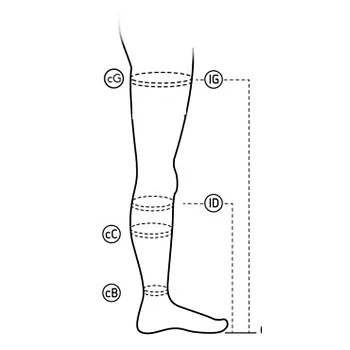 Supcare Anti-embolie compressiekousen, dijhoog