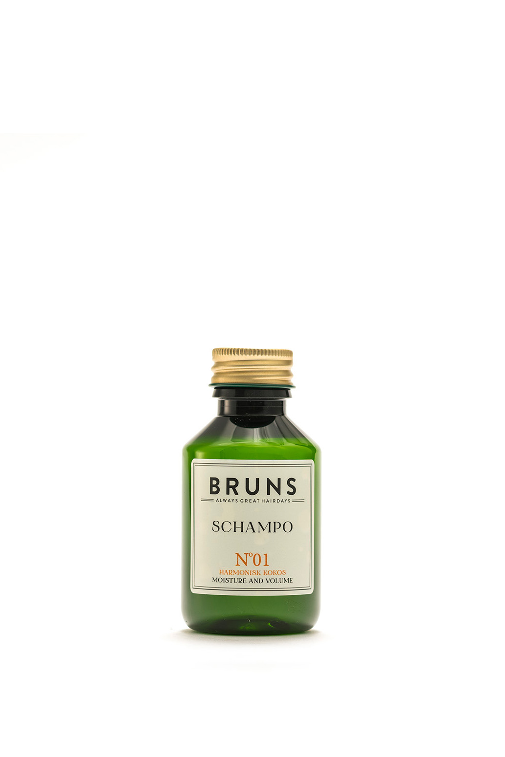 Bruns Products Schampo 01 Harmonisk Kokos 100ml - För känslig hårbotten, mjäll, tunt &amp; normalt hår