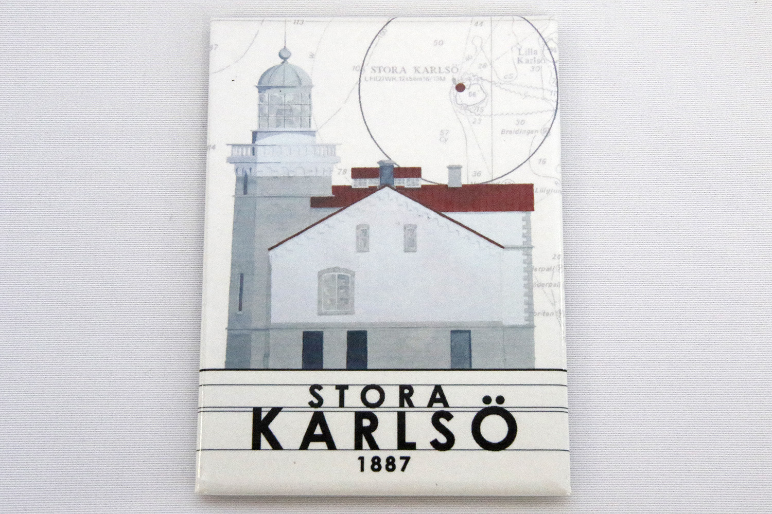 Large Karlsö Refrigerator Magnet 9x6,5 cm