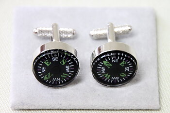Cufflinks Compass Compass Silver