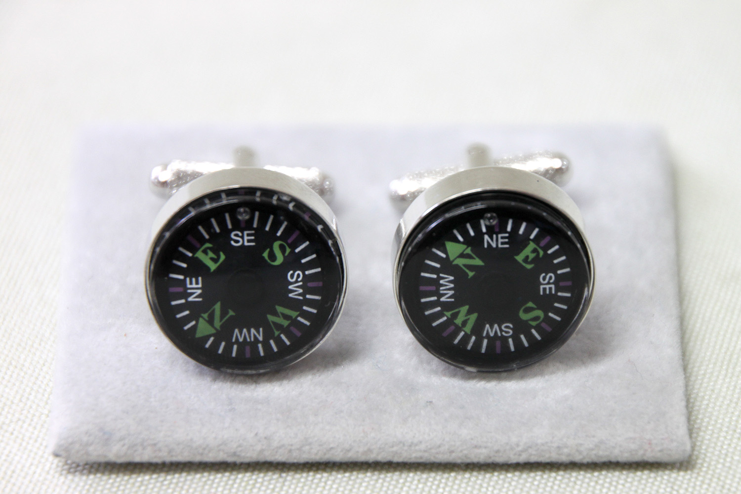Cufflinks Compass Compass Silver - 2