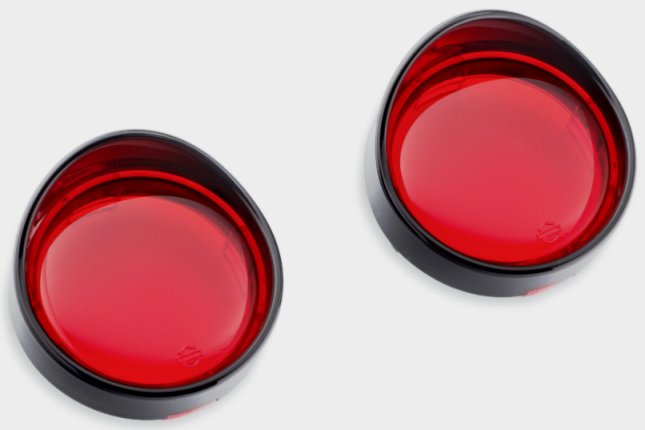 Bullet Trim Rings, Black, Rear, Red