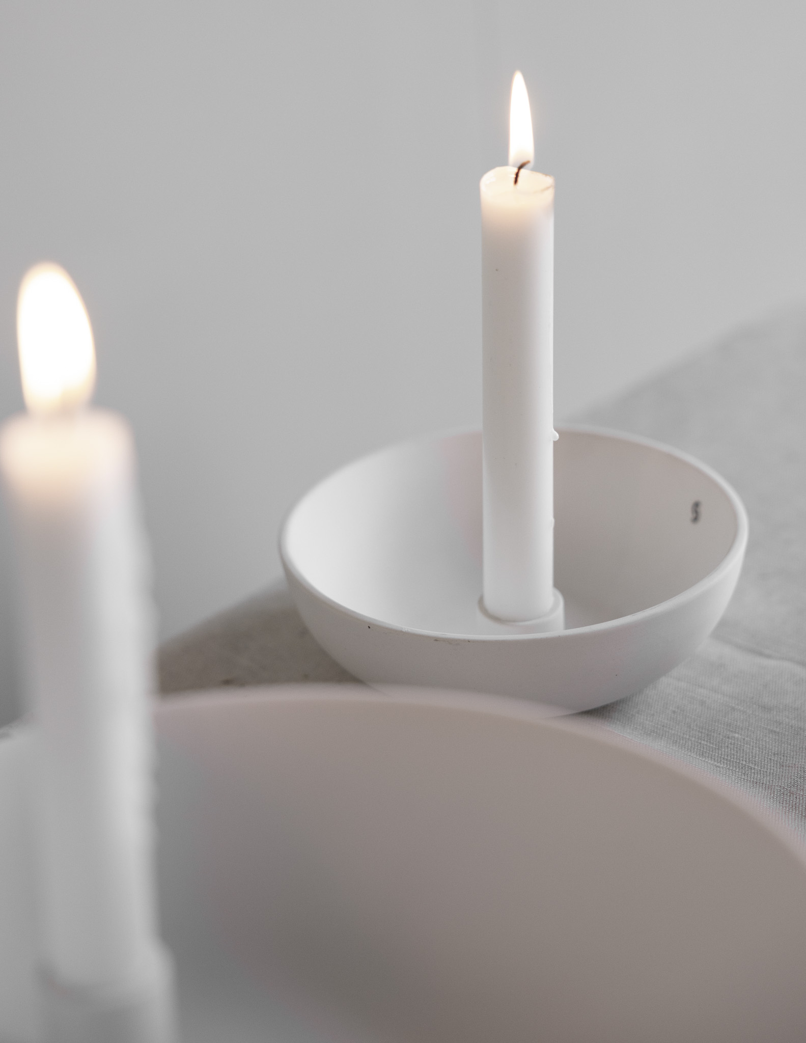Lidatorp Small White Candlestick - 16