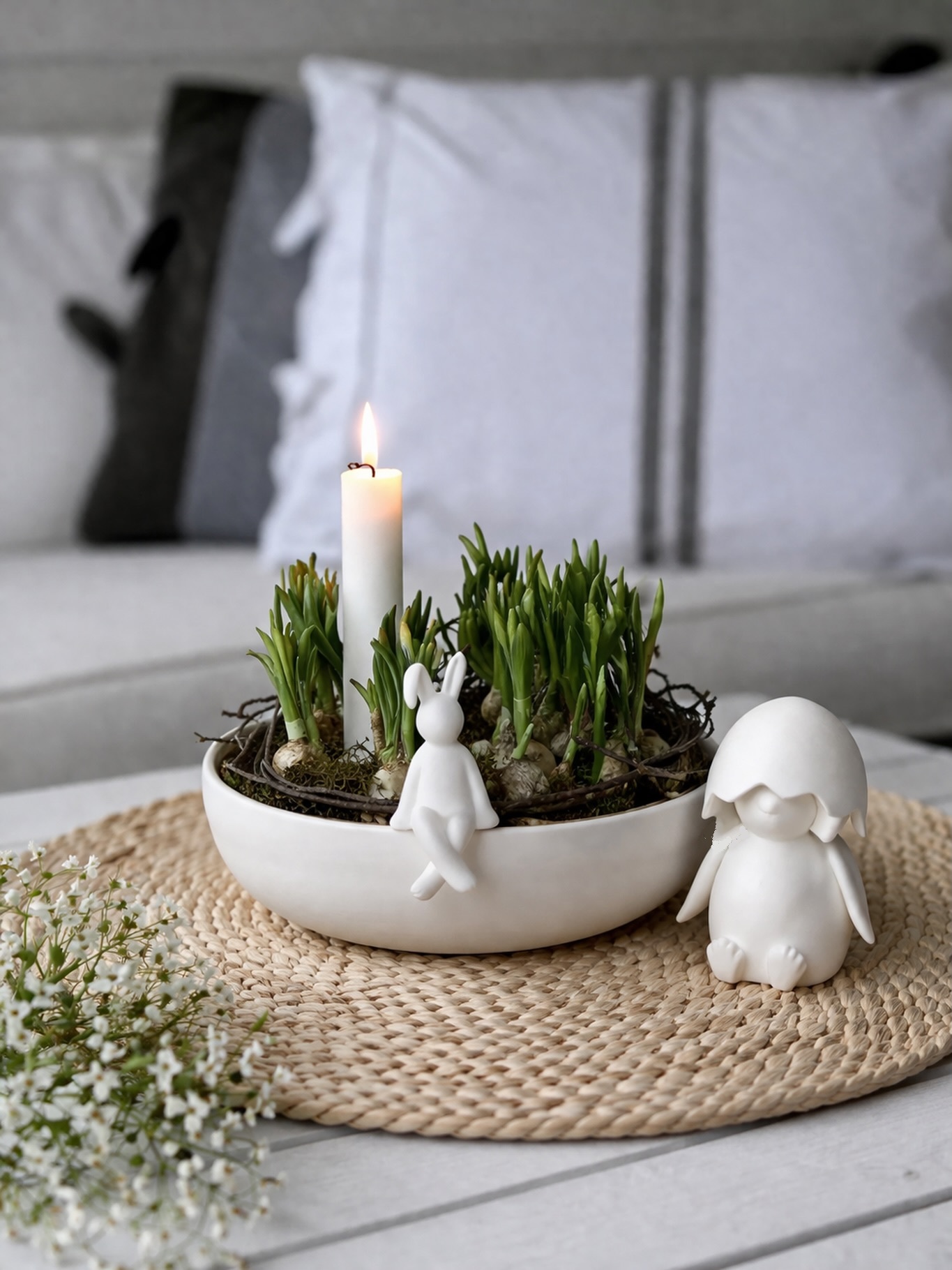 Lidatorp Small White Candlestick - 24