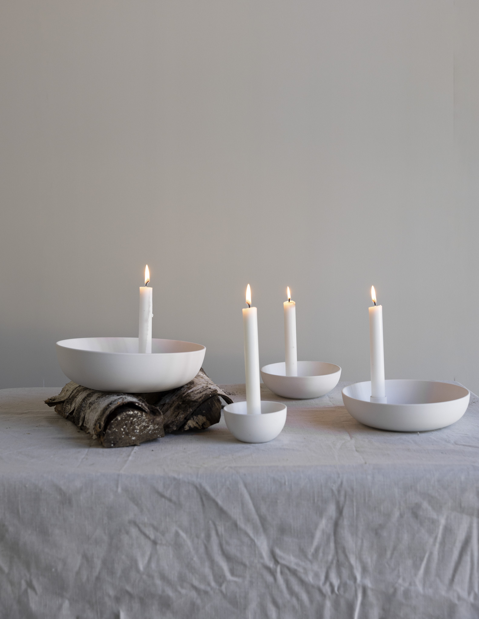 Lidatorp Small White Candlestick - 15