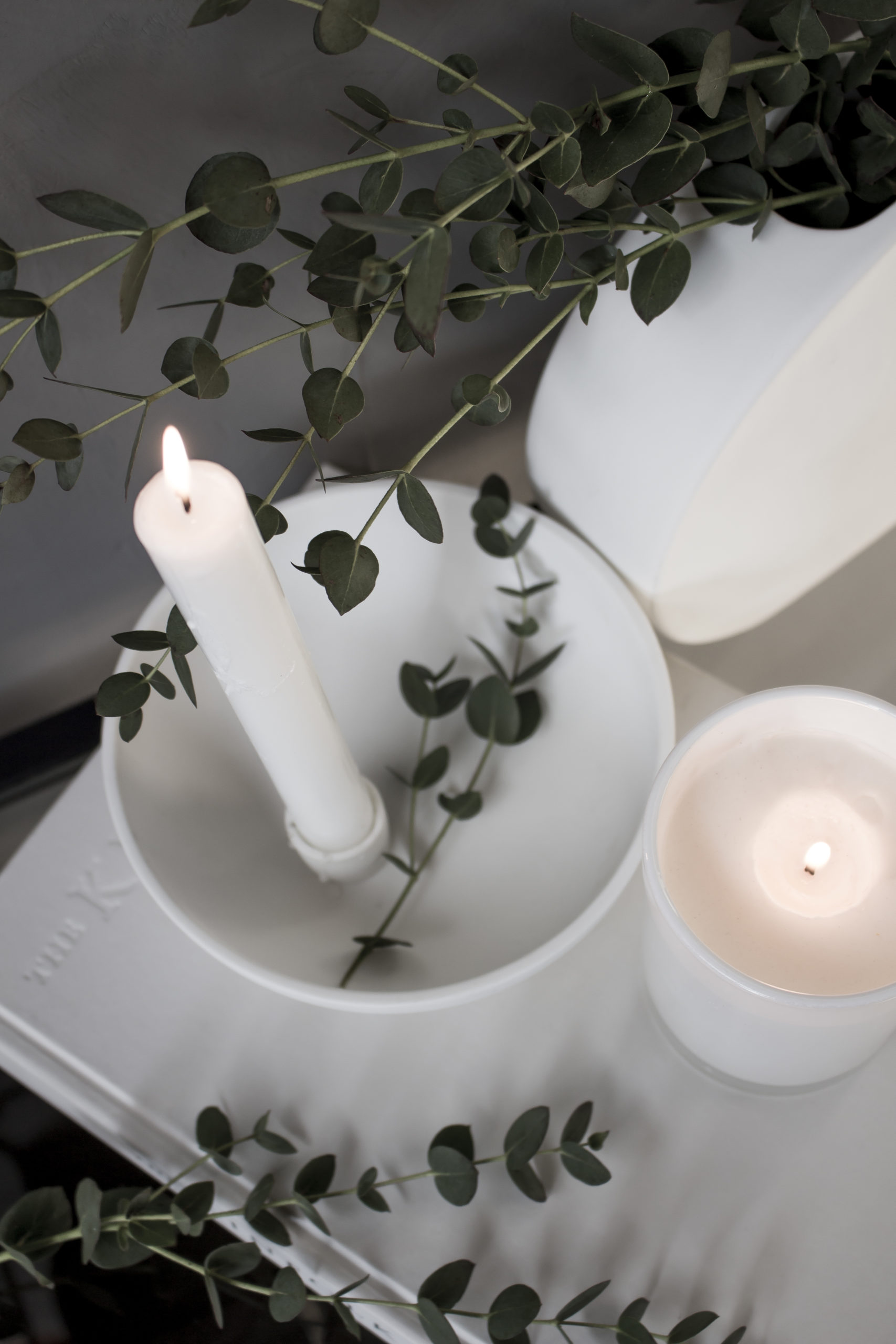 Lidatorp Small White Candlestick - 6