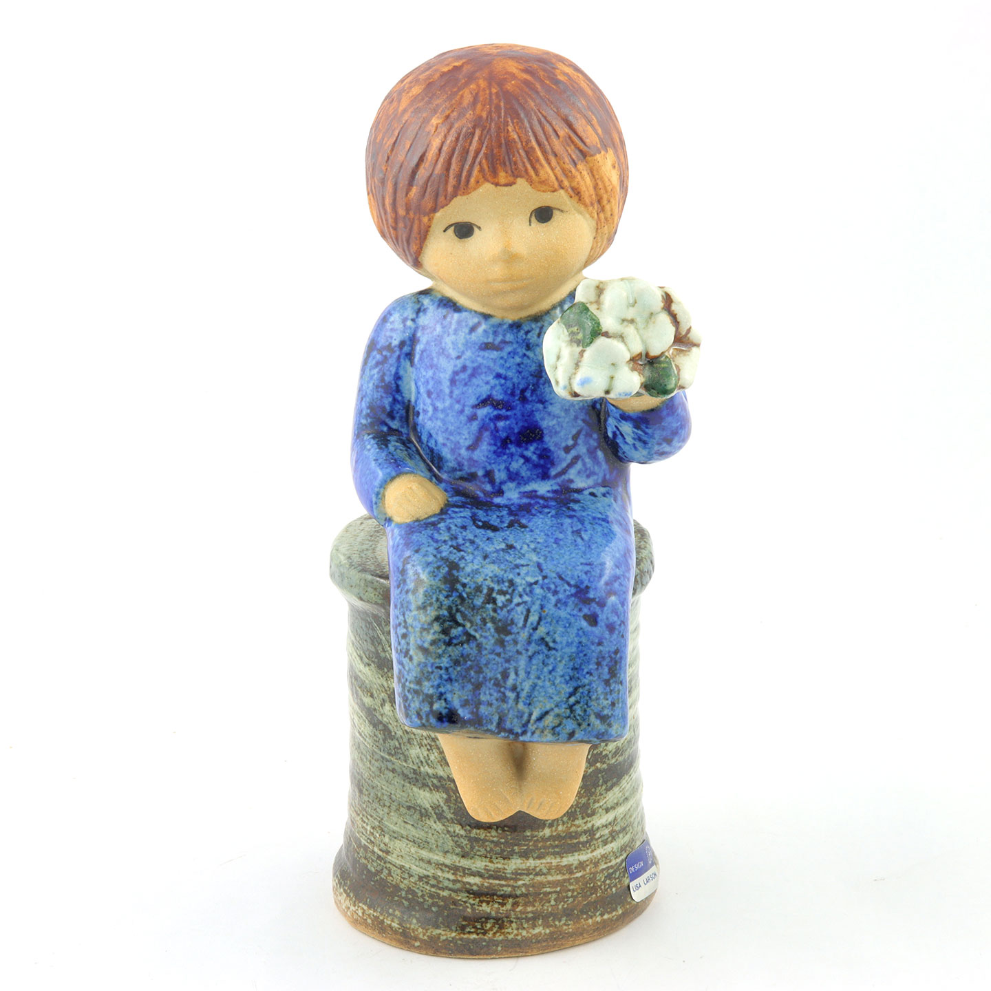 リサラーソン　花を持つ少女 リサラーソン Blomsterflicka Skulpturer シリーズ 花を持つ少女