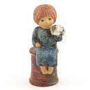 リサラーソン Blomsterflicka　Skulpturer シリーズ 花を持つ少女 1977年  22cm (1)
