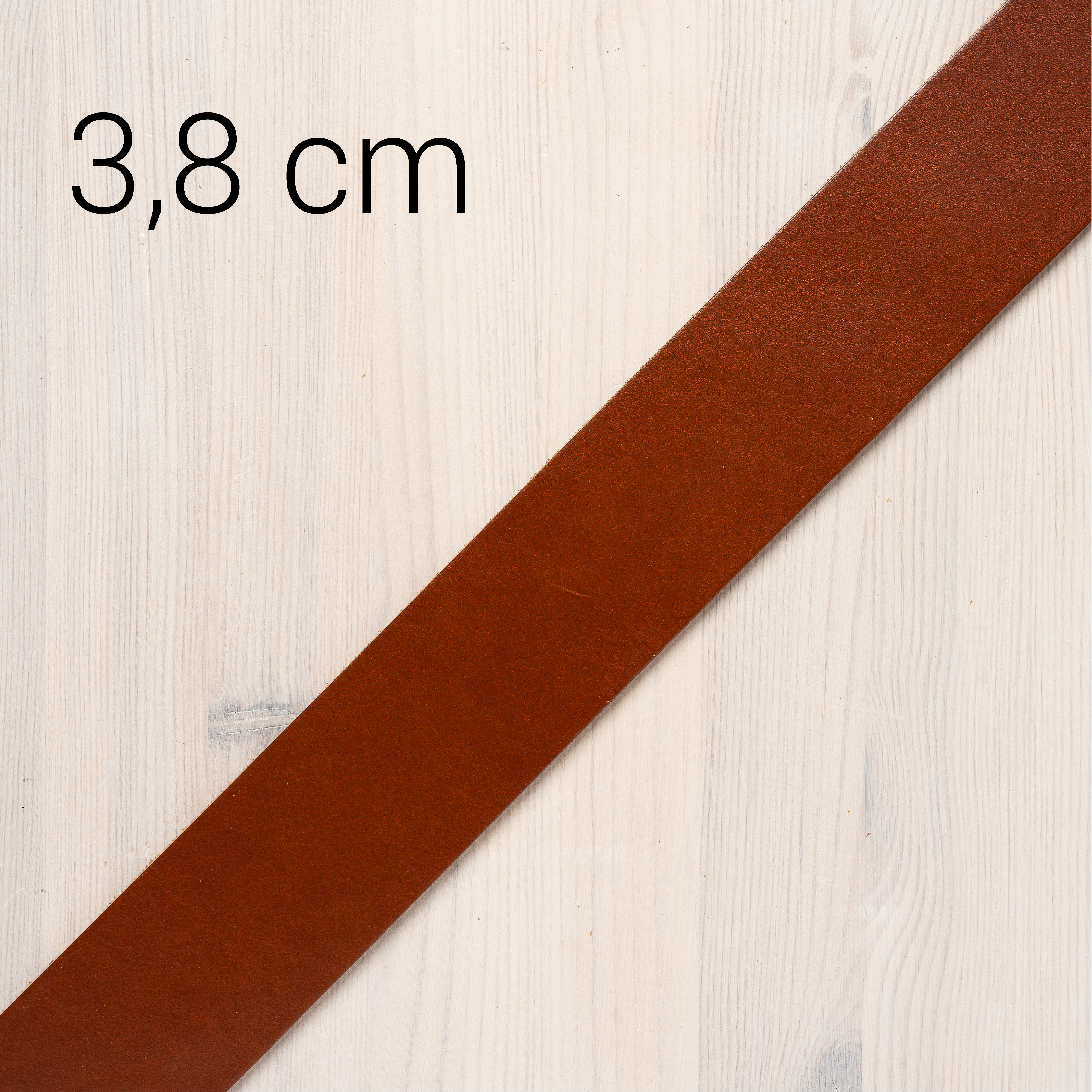 Gürtelstreifen Hellbraun 3,8 cm