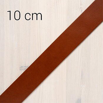 Leather strap for belt Light brown 10 cm