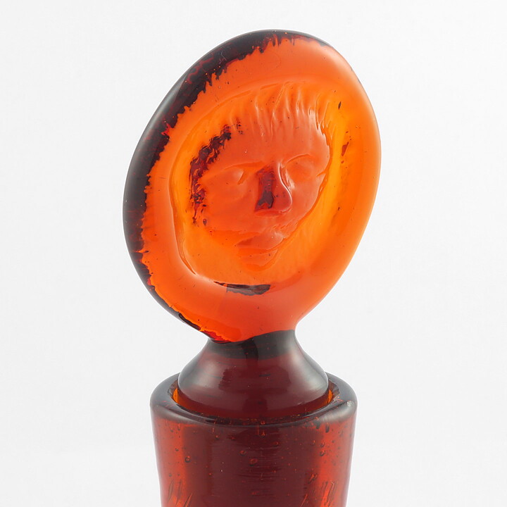 Erik Höglund (People 1957) Brown Sculptural Decanter 29 cm