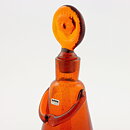 エリック・ホグラン  Peopleシリーズ  アンバー  ガラスの彫刻  デカンタ  (21cm)  1957年