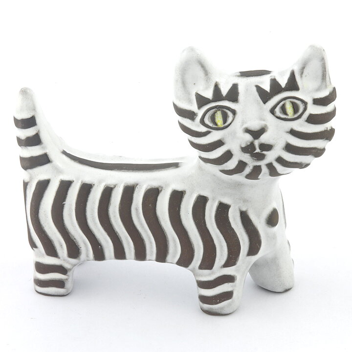 ドロシー・クラフ  白い猫のオブジェ  (14/12cm)   1969年