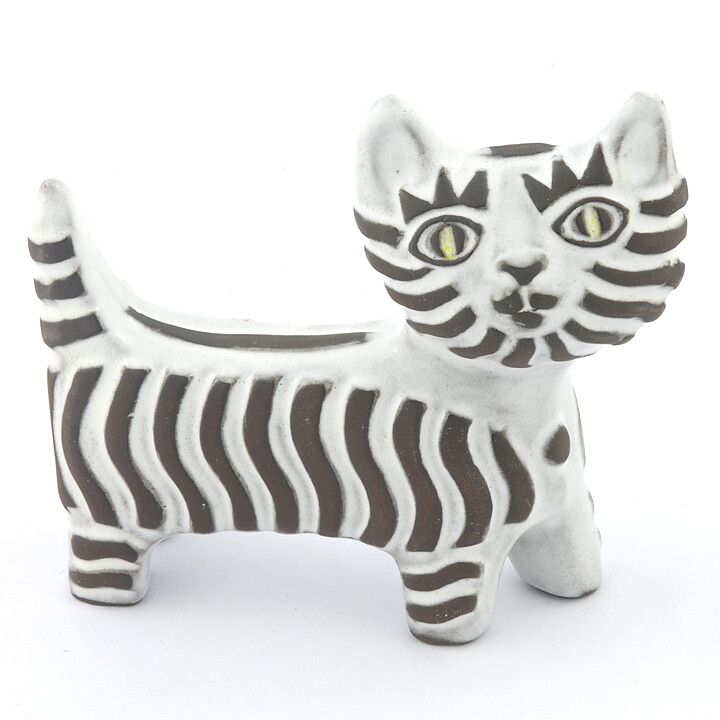 ドロシー・クラフ  白い猫のオブジェ  (14/12cm)   1969年